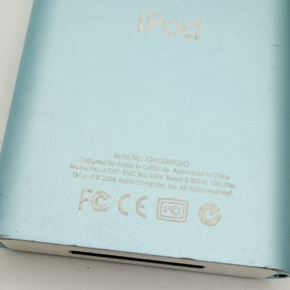 Apple iPod A1051 Light Blue 4GB Model P9436LL Works Music - Picture 9 of 14
